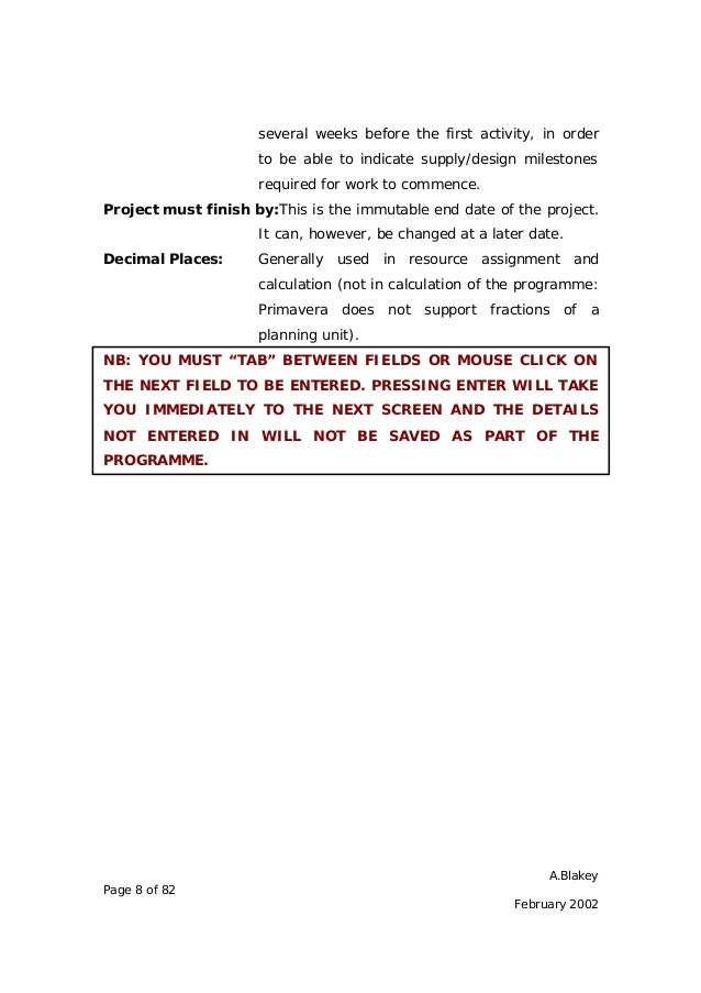 primavera p8 full manual ebook